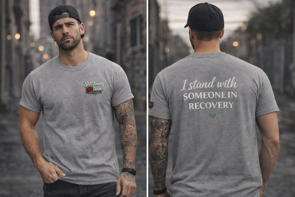 I Stand With Someone In Recovery Shirt – Support & Strength Tee | We Do Recover Brand