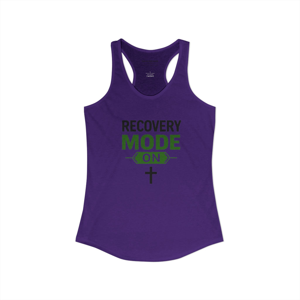 Recovery Mode On Tank Top  Faith • Strength • Sobriety