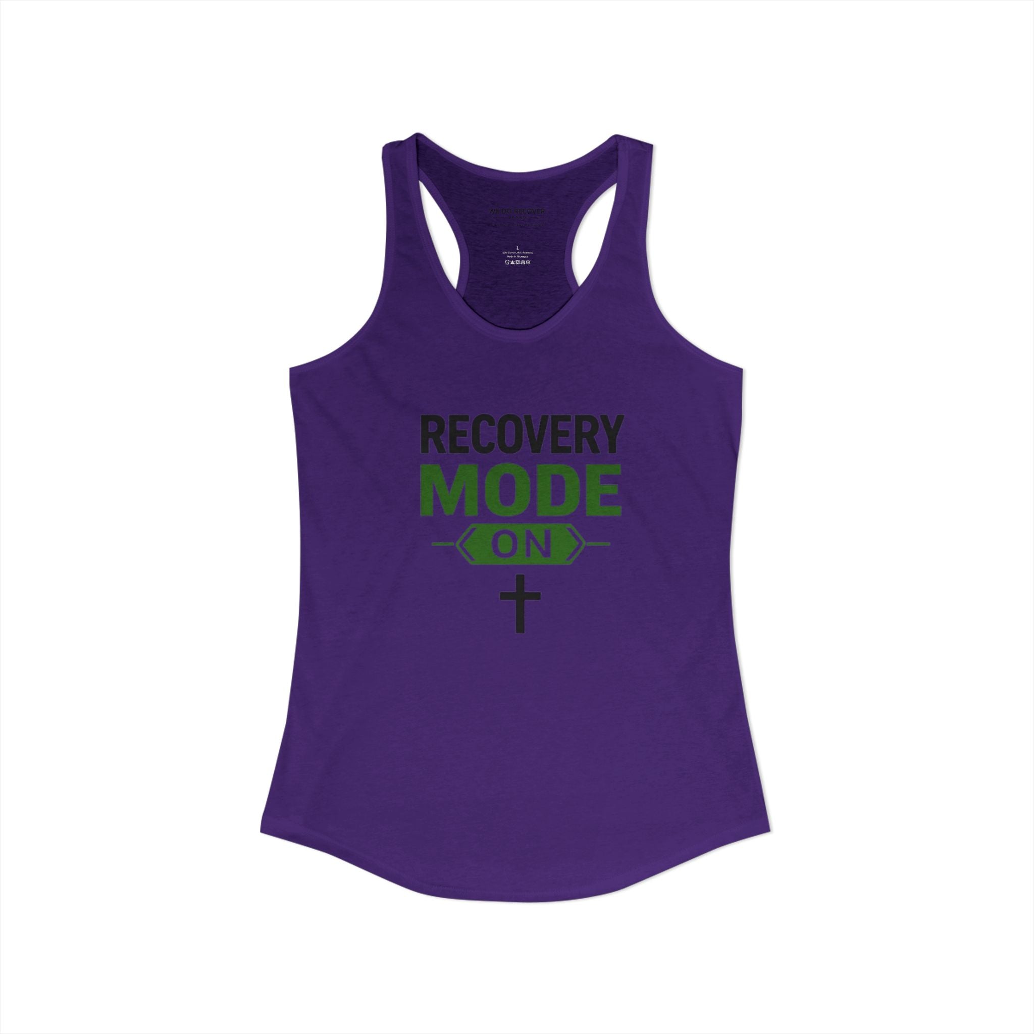 Recovery Mode On Tank Top  Faith • Strength • Sobriety