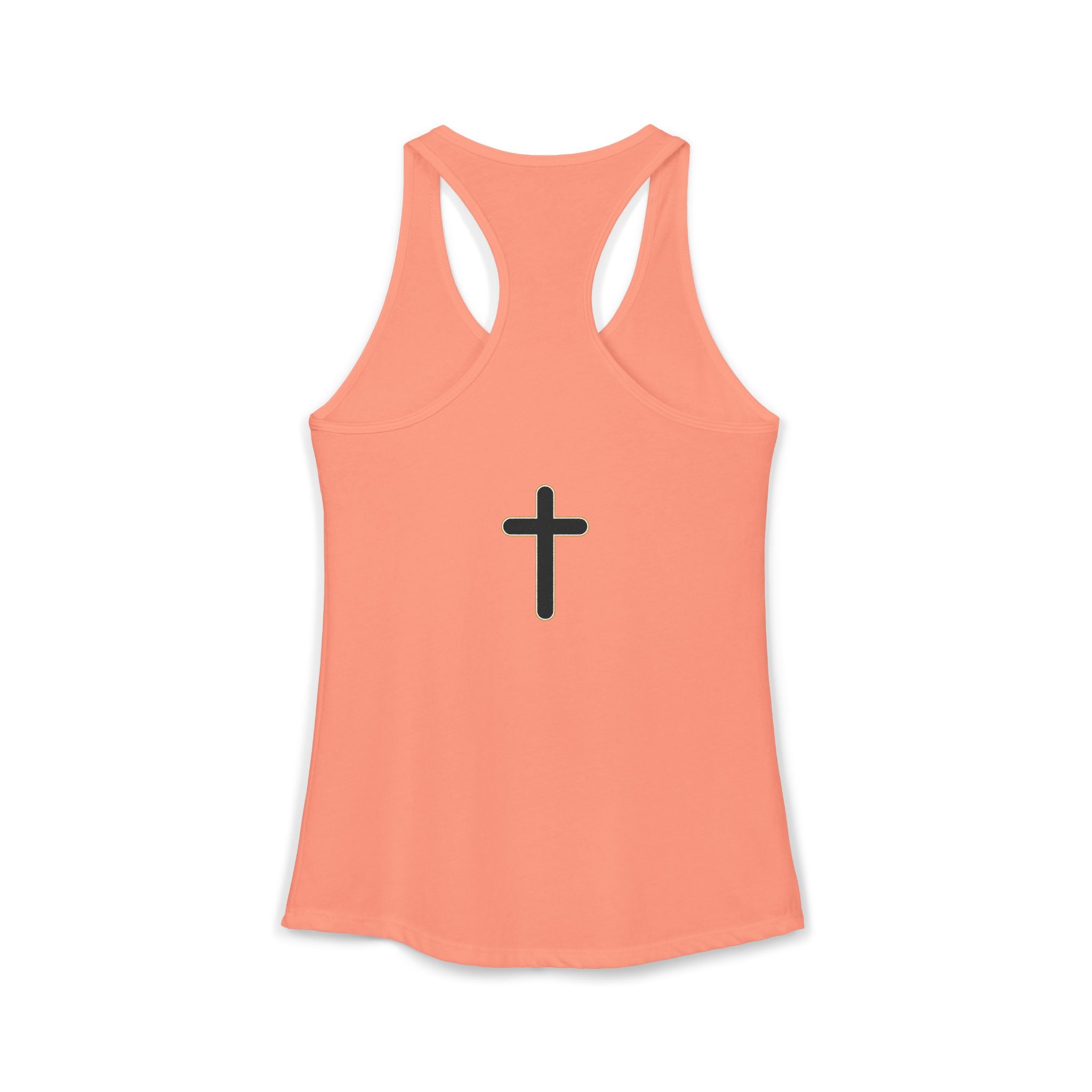 Women's Ideal Racerback Tank Faith Based Shirt | Christian Mom Tank | Redeemed by Grace | Cross Back Design