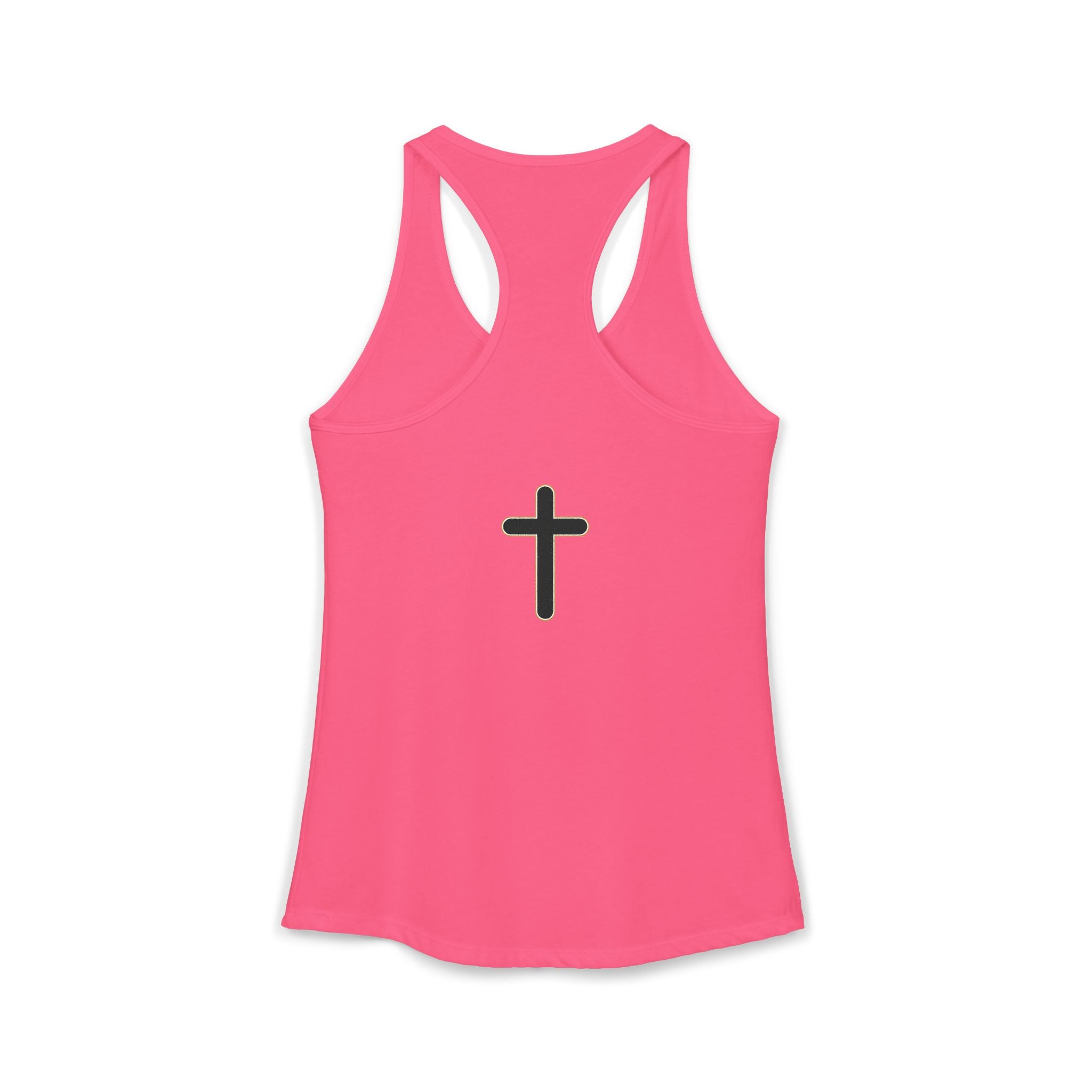 Women's Ideal Racerback Tank Faith Based Shirt | Christian Mom Tank | Redeemed by Grace | Cross Back Design