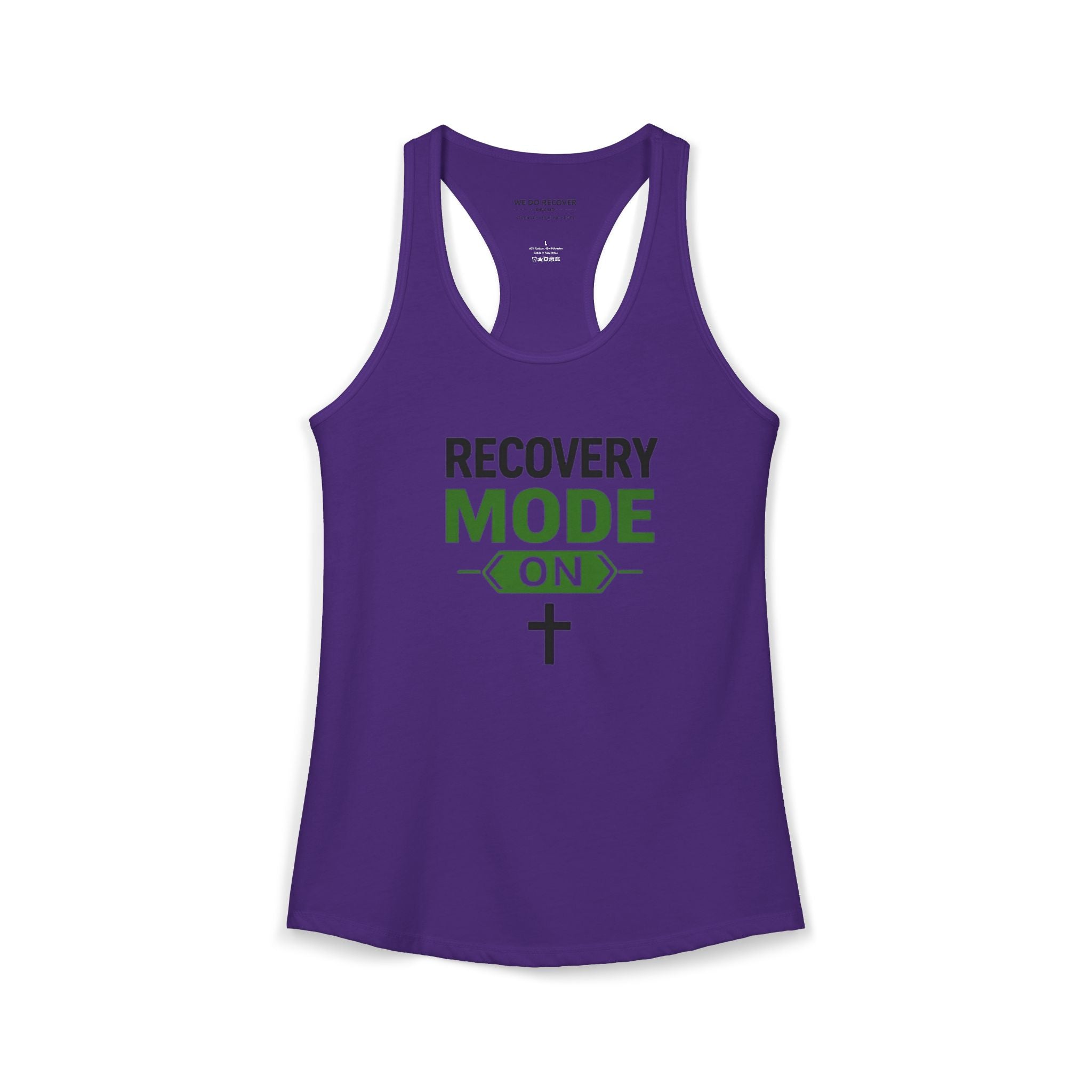 Recovery Mode On Tank Top  Faith • Strength • Sobriety