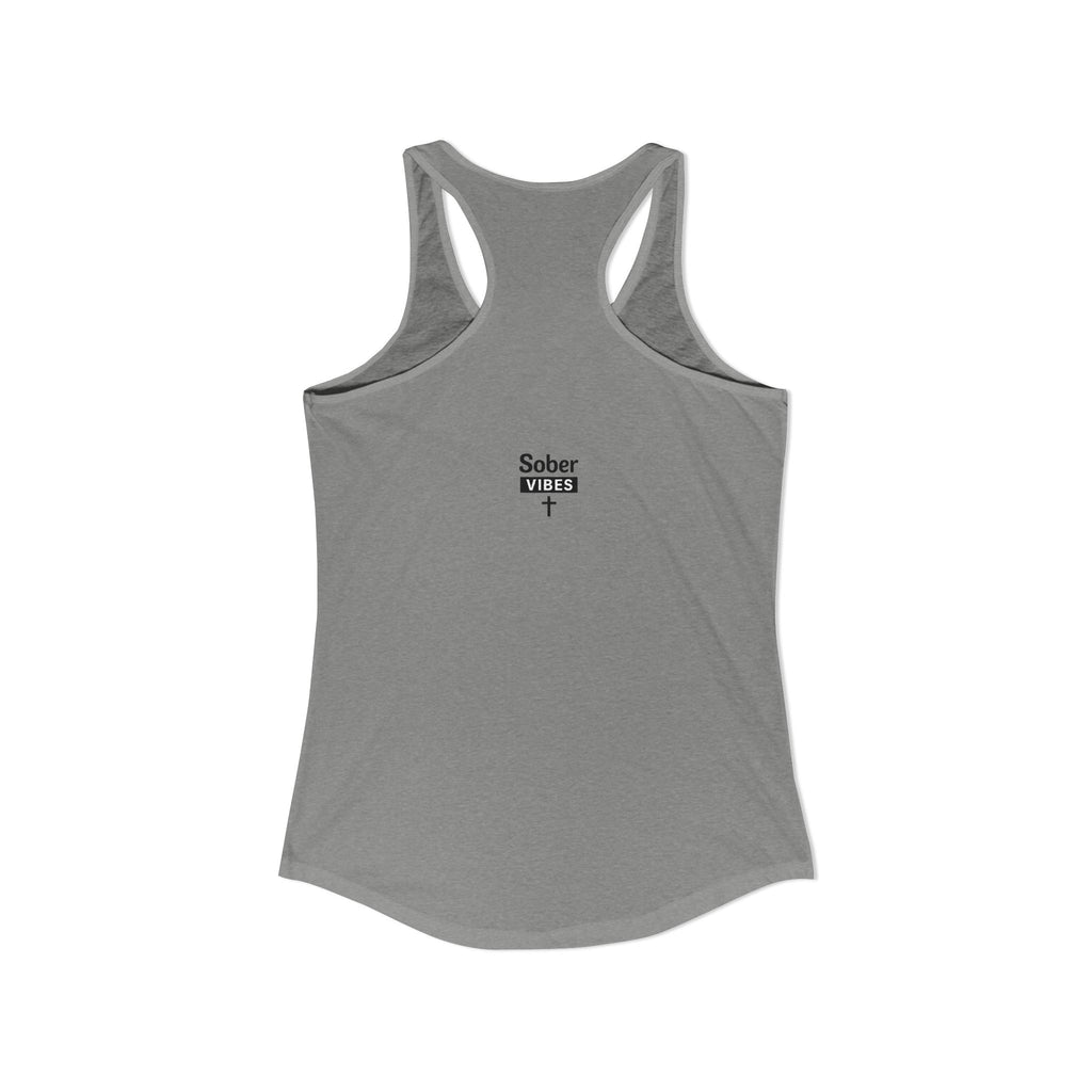 Prayed. Healed. Sober. Women’s Recovery Tank Top | Faith Based Sobriety Shirt | Christian Recovery Apparel